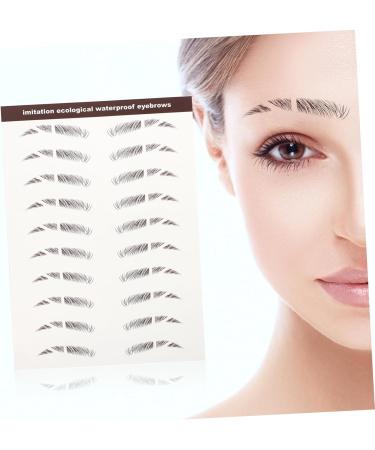 FOMIYES 12 Pcs Eyebrow Stickers 3d Stickers False Eyebrows Cosmetics Eyebrow Tool Miss Transfer Stickers - Buy Online on GoSupps.com