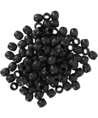 Dreadlocks Hair Beads Sturdy Plastic Hair Braiding Beads Hair Decoration Unique Hairstyle Black for Women for Party for Beard Braiding - Buy Online on GoSupps.com