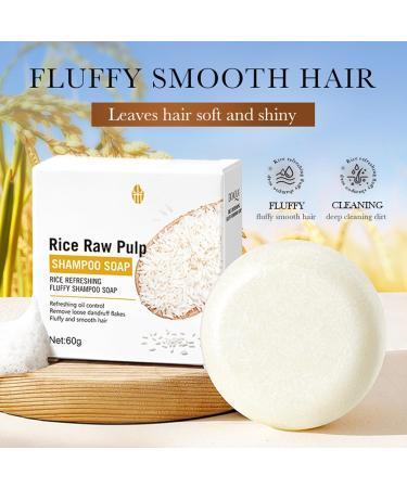 Rice Shampooing l'eau de riz apr s-shampoing solide anti-perte de cheveux savon de bar anti-chute pour cheveux clairsem s et perte de cheveux stimule la croissance des cheveux - Buy Online on GoSupps.com
