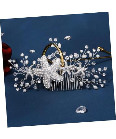 FOYTOKI Starfish Hair Comb Hair Comb Hair Comb Accessory Bridal Hair Comb Hair Side Combs Bridal Headpieces for Wedding Decorative Hair Combs Wedding Hair Accessories for Brides - Buy Online on GoSupps.com