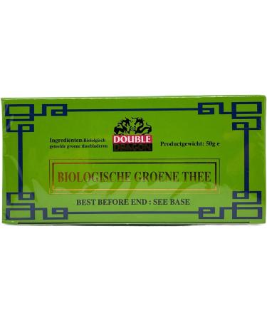 Double Dragon 100% Organic Pure Green Tea 25 Tea Bags per box. (1 Box 25 Tea Bags) - Buy Online on GoSupps.com