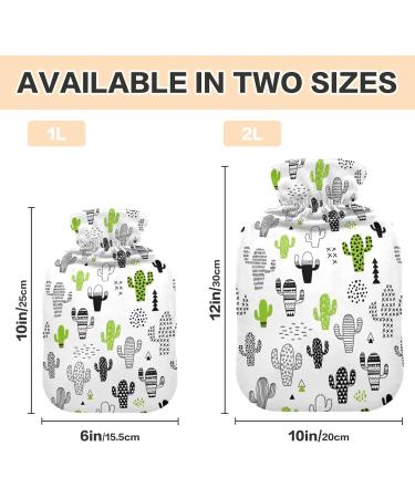 2L Cactus Hot Water Bottle with Cover - Pain Relief & Winter Warmth for Hands and Feet - Buy Online on GoSupps.com