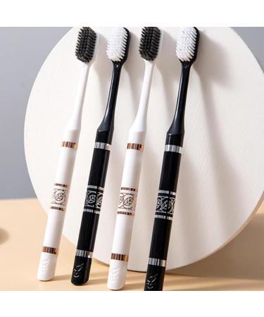 Matching Couple Brushes | Stylish Black & White Toothbrush Set | Perfect for Couples - Buy Online on GoSupps.com