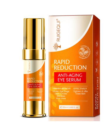 Rapid Reduction Eye Serum  Puffy Eyes Treatment  Eye Bags Treatment For Women and Men  Dark Eye Circle Remover  Under Eye Serum  Wrinkle Filler For Deep Wrinkles Instantly  20 ml by RUIGEQIJI