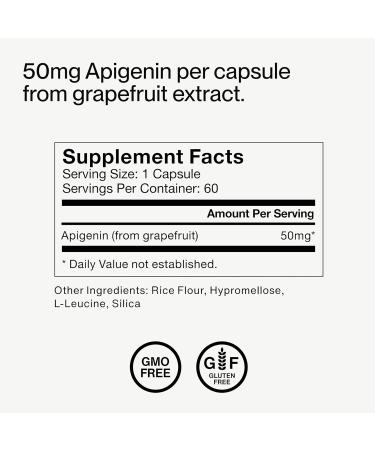 Momentous Apigenin Supplement - 50 mg per Capsule - NSF Certified for Sport - 60-Count - Buy Online on GoSupps.com