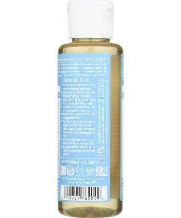 Dr. Bronner's Magic Soaps Pure Castile Soap - 18-in-1 Hemp Unscented Baby Mild (4 oz) - Natural & Organic International Shipping - Buy Online on GoSupps.com