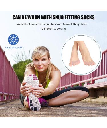 LME Hallux Valgus Toe Sprizer - Soft Gel Silicone Transparent 2x - Summer Comfort BPA Free Universal Size - Buy Online on GoSupps.com