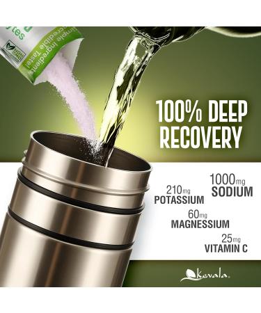 Kevala Electrolytes Powder Packets | Sugar Free Drink Mix Packets with Prebiotics, Potassium & Salt Electrolytes for Keto Hydration | Rehydration Support | 1 Pack (15 Sticks) - Buy Online on GoSupps.com