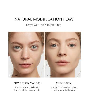 MylingKorm Mushroom Head Cushion Foundation - Multi-Use CC/BB Cream Tinted Moisturiser Full Coverage Skin Tint Concealer Long-Lasting Moisturizing Brightening Nude Glow (02# natural color) - Buy Online on GoSupps.com