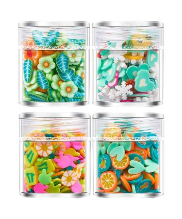 4 Bottles 3D Nail Nail Decoration Nail Adornments Your Nail Look With Eye Catching Ornaments Nail Accessories For Women Brilliant and enthus