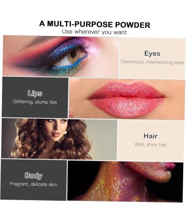 FOMIYES 1 Set Glitter Powder Face Paint Makeup Body Powder Sparkle Powder Makeup Body Glitter Dusting Hair As Shown 2 7.4X6.8CM - Buy Online on GoSupps.com