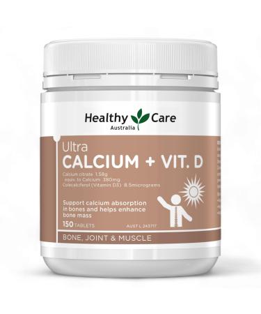 Healthy Care Ultra Calcium Plus Vitamin D 150 Tablets