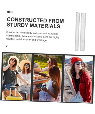 Healeved 12pi ces Stylos Huile Pour Cuticules Vides Tubes De Gloss Pour Ongles Flacons Rechargeables Transparents - Buy Online on GoSupps.com
