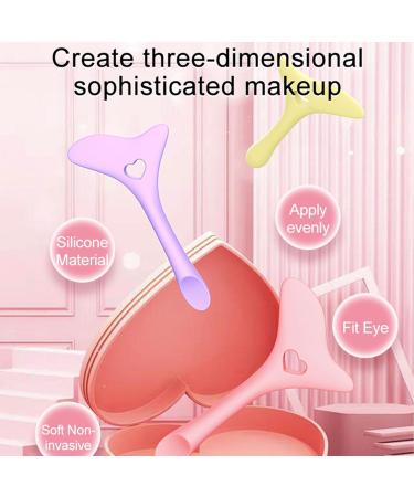 LXZJJM 2Pcs Multi-Functional Eyeliner Aid - Eyeliner Stencils Wing Tips Perfect for Eye Curve Placement Assists Eyeliner and Eyeshadow Helps Lipstick Application Easy to Clean and Maintains Shape (Yellow) - Buy Online on GoSupps.com