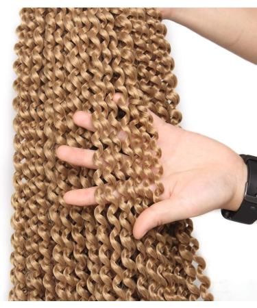 Xtrend Passion Twist Hair - 7 Packs 61cm Bohemian Braids for Distressed Locs Brown Water Wave Crochet Braiding Hair Synthetic Fiber 18 Strands/Pack (27#) - International Shipping Available - Buy Online on GoSupps.com