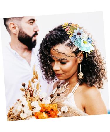 Bridal Comb Prom Headpiece Bridal Headpieces Bridal Hair Accessories Prom Hair Clips Gold Hair Clips Gold Hair Pin Headpiece for Wedding Tiara Decorate Fabric Flower Miss French - Buy Online on GoSupps.com