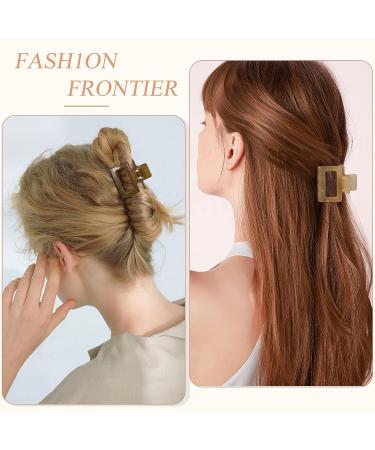 KesaPlan Medium Claw Clips for Women 8PCS - Cute Square Hair Jaw Clamps for Thin Thick Curly Hair - Buy Online on GoSupps.com