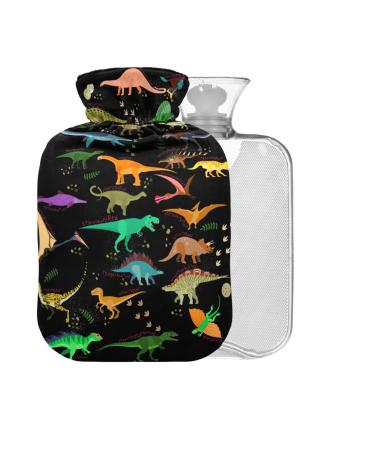 Dinosaur Hot Water Bottle with Cover 2L Large Warm Pain Relief Back Pain Hot and Cold Therapy