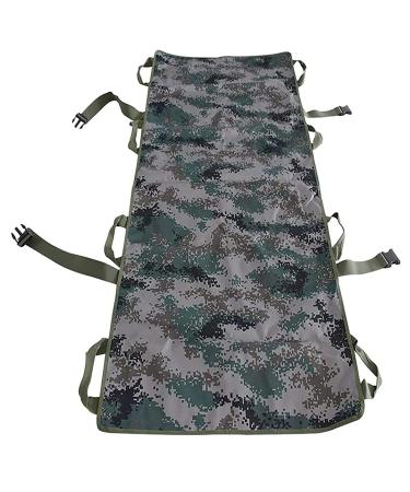 Outdoor Folding Emergency Stretcher with 8 Handles Thickened Nylon Cloth Emergency Rescue Back Stretcher Portable Soft Stretcher