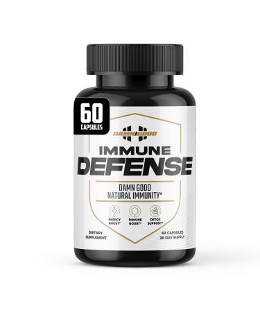 DAMN GOOD The Hodge Twins Immune Defense Supplement (60 Capsules) Sea Moss Blend Capsules for Everyday Balance Digestive Support and Whole-Body Wellness with Vitamins Minerals and Botanicals