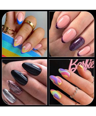 Ejiubas Short Almond Nail Tips - 300Pcs Pre-buff Full Matte Soft Gel Nails for Extensions - 15 Sizes Ultra Fit & Natural Acrylic False Nails with Box - Buy Online on GoSupps.com