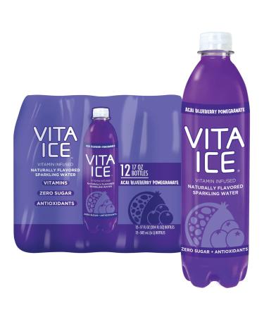 Vita Ice Acai Blueberry Pomegranate, 12 Pack, 17 oz. Bottles