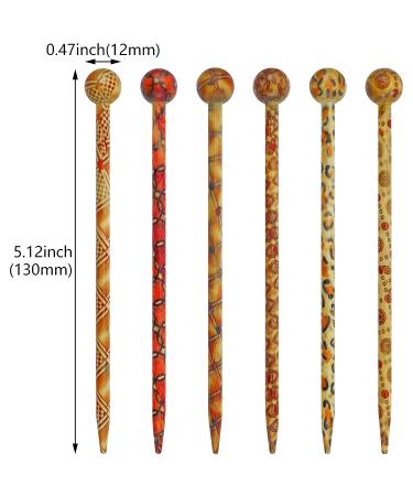24 Pcs Boho Vintage Wood Hair Sticks - Retro Hair Chopsticks Decorative Hair Forks for Long Hair Women - Buy Online on GoSupps.com