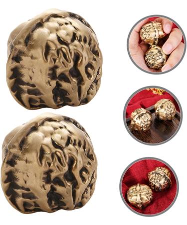 Handball Ornaments - Brass Power Meditation Balls | Chinese Walnut Stress Relief | International Shipping - Buy Online on GoSupps.com