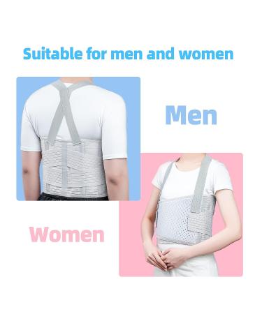 SOLMYR XX-Large Chest Binder for Rib Injuries - Support Brace for Sternum, Sore Ribs, Dislocations - Compression Bandage Wrap for Protection - Buy Online on GoSupps.com
