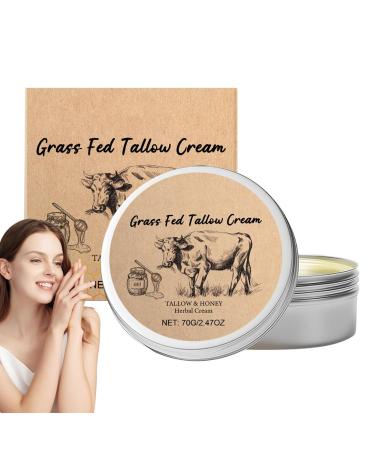 Husoiuy Firming facial cream beef tallow skin care beef tallow moisturizer natural organic grass balm of beaten beef tallow and honey deep care for face and