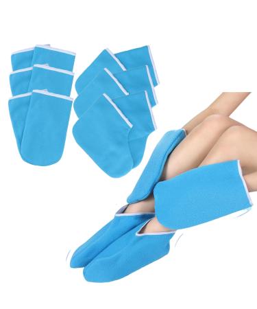 minkissy 3 Sets and Ladies Cover Bathing Mitts Kit Supplies Warmer Hand of Spa Care Insulated Women Foot Paraffin Gloves Wax Bath Accessories Booties for Students Covers