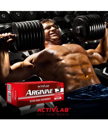 Activlab Arginine3 - 120 Capsules for Maximum Performance | Arginine Alpha-Ketoglutarate & Pyroglutamate | International Shipping Available - Buy Online on GoSupps.com