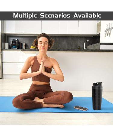 Joligaea Stainless Steel Protein Shaker 750ml - Fitness Shaker with Scale for Protein Diet & Sports | Black - Buy Online on GoSupps.com