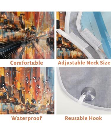 City Night View Beard Bib Apron - Best Beard Hair Catcher for Men | Perfect Gift for Dad Husband - Ideal for Father's Day Anniversary & Christmas - Buy Online on GoSupps.com