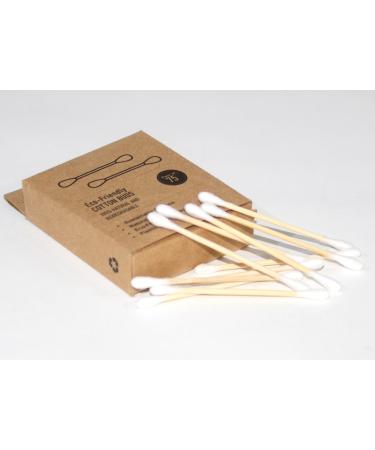 Bamboo Cotton Swabs Organic Swab Round Tips Natural Wooden Buds for Ears Double Heads Ear Sticks Travel Makeup Remover Q-tips 900 Count PACK OF 900