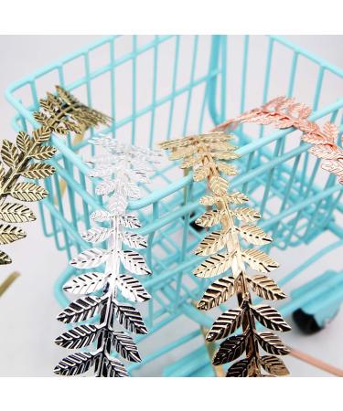 Vintage Roman Goddess Leaf Headband Fashion Gold Silver Rose Gold Ancient Cyan Leaf Hair Hoop Bridal Hair Crown for Party Prom Wedding - Buy Online on GoSupps.com