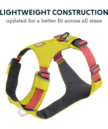 Ruffwear Hi & Light Dog Harness | Lightweight No Pull Harness for All Sizes | Fully Adjustable with Lead Attachment & ID Bag - Lichen Green Medium - Buy Online on GoSupps.com