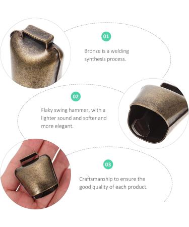 HEALLILY 2Pcs Cow Horse Sheep Grazing Copper Bells Cattle Farm Animal Copper Loud Bronze Bells Animal Anti-Lost Accessories Bell Cattle Farm Animal Loud Bronze Bell L 6.3*4.8*3cm - Buy Online on GoSupps.com