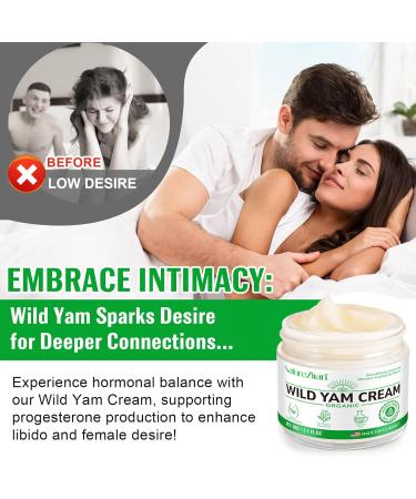 Wild Yam Cream for Hormone Balance | Relieve Hot Flashes & Night Sweats | Glass Bottle - Buy Online on GoSupps.com