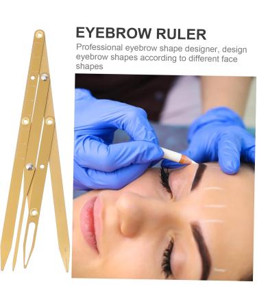 FRCOLOR Eyebrow Scale Make up Kit Lady Tools T Tool Eyebrow Positioning Tool Balance Second Generation Mold 1 count (Pack of 1) Golden - Buy Online on GoSupps.com