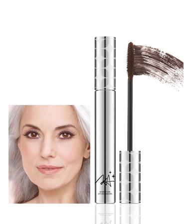 Mascara for Older Women 60 Plus Brown Mascara Volume and Length for Mature Women with Thinning Lashes Prime Mascara Waterproof Long Lasting Volumizing Hypoallergenic Mascara for Sensitive Eyes-02
