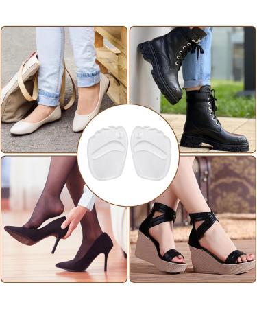 Forefoot Cushion - Ergonomic Midfoot Supports | Comfortable Insoles for Sneakers Boots & Sandals | 2 Pairs Transparent - Perfect for Sweaty Feet - Buy Online on GoSupps.com