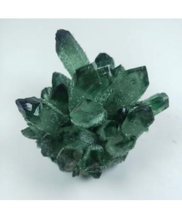 Home Decoration 300-400g Natural Green Quartz Crystal Cluster Crystals raw Gem Specimen for Home&Office Decoration fengshui s Reiki Crystal Stone