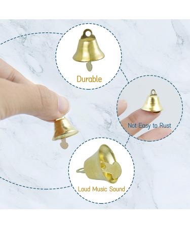 Framendino 72 Pack Mini Gold Jingle Bells Liberty Bells - Perfect for Wind Chimes, Wedding Doors, Dog Collar and Christmas Decorating - 16mm, 72 Pack - Buy Online on GoSupps.com