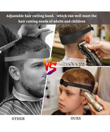 Jeffdad Collar Shaving Template & Hair Trimming Guide Adjustable Curved Silicone Straps for Men's DIY Home Haircuts - Soft & Portable - Black - Buy Online on GoSupps.com