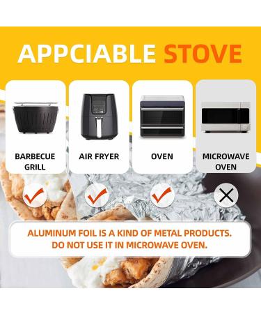 Katbite Non Stick Aluminum Foil Roll 12 Inch 158 Sq.Ft - Ideal for Grilling, Roasting, BBQ, Baking & Catering | One-Side Non-Stick Coating - Buy Online on GoSupps.com