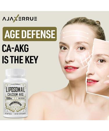 Liposomal Calcium AKG Supplement 1500 MG (Alpha-Ketoglutaric Acid), More Effective Than AAKG, Ca AKG for Longevity, Age Defense, Cellular Energy, Metabolic Function, 120 Softgels 60 Count (Pack of 2) - Buy Online on GoSupps.com