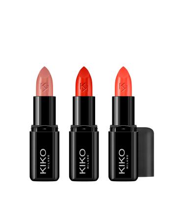 KIKO Milano Smart Fusion Lipstick Kit 01 | Lip Kit With 3 Radiant-Finish Lipsticks Smart Fusion Kit 01