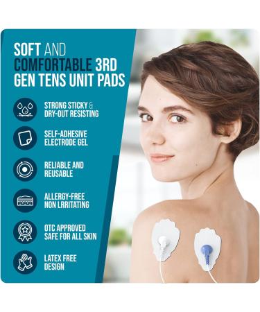 TENS Unit Replacement Pads Snap On TENS Unit Pads 22Pack Multiple Sizes Electrodes TENS Unit Pads Reusable 35-50 Times Self-Adhesive SM Electrodes Compatible with Belifu EMS Muscle Stimulator Machine 22 Pack Combination - Buy Online on GoSupps.com