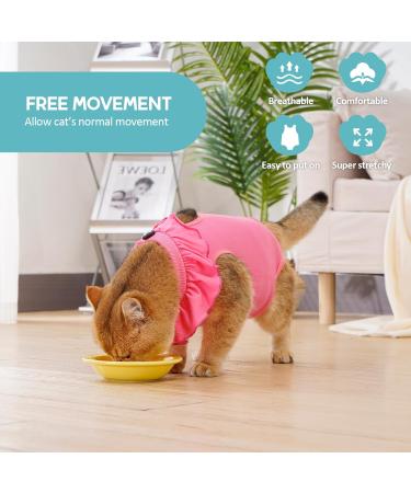 Avont Katzenbody for Cats | Recovery Suit for Spay Castration & Wound Protection - Large Rose Pink - Buy Online on GoSupps.com